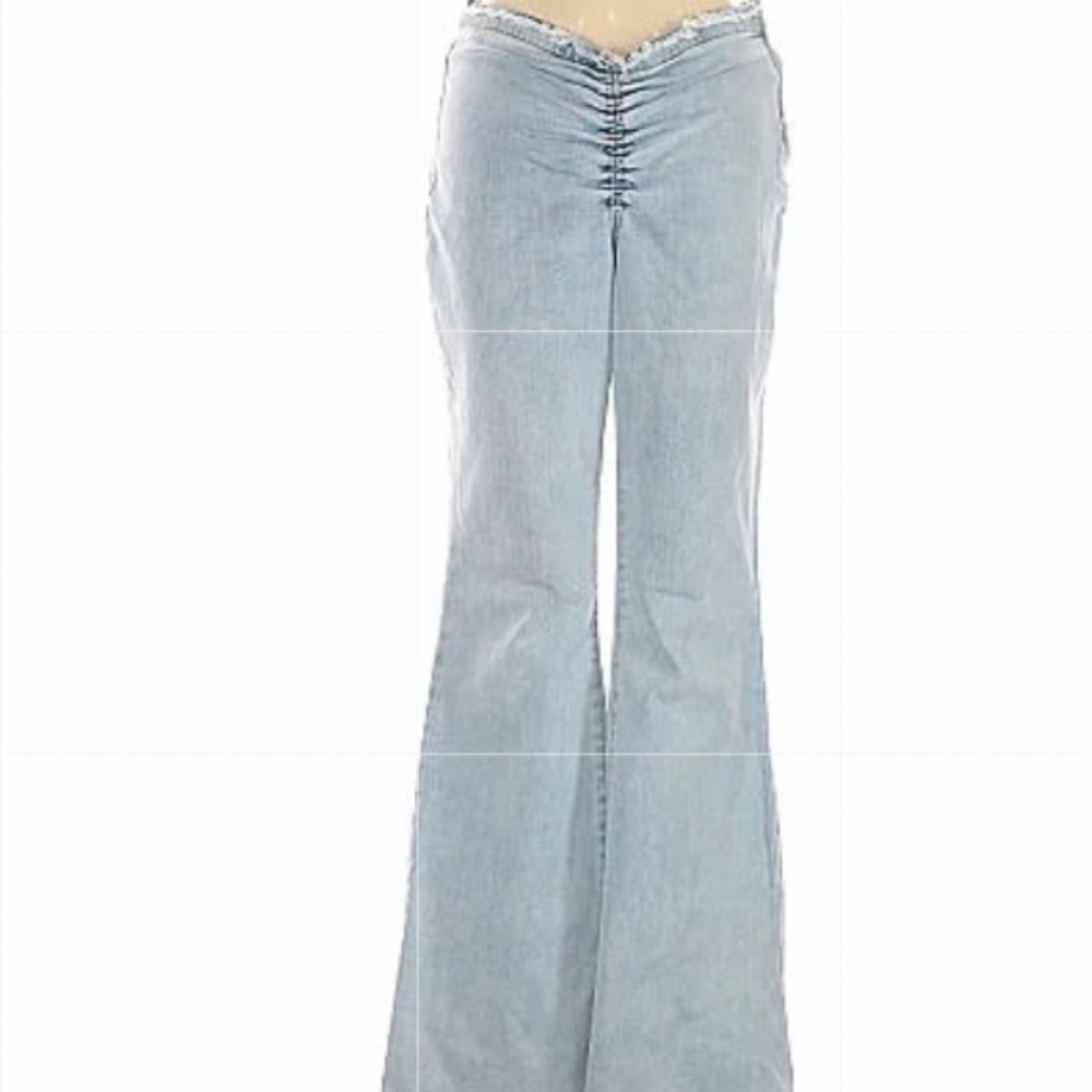 Wild fable low rise flare denim jeans size 17 medium wash new